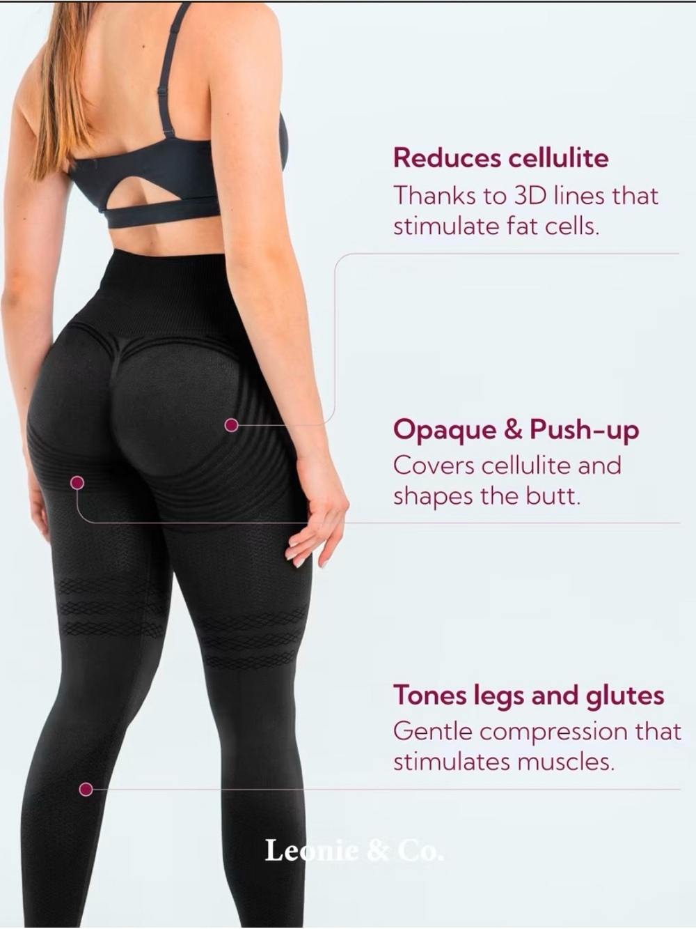 Women's High-Waist Black Shaping Leggings